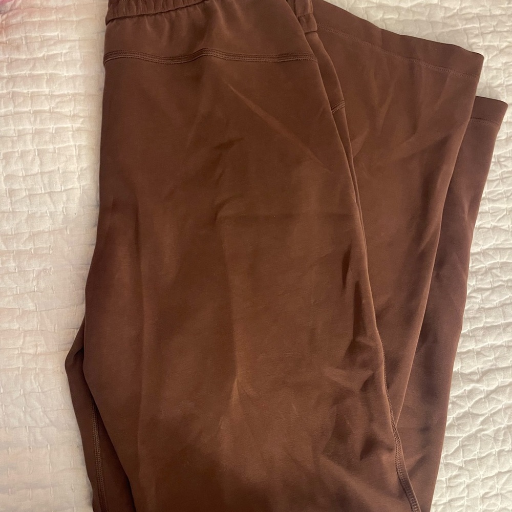 Women’s CRZ Yoga Wide Leg Brown SweatPants